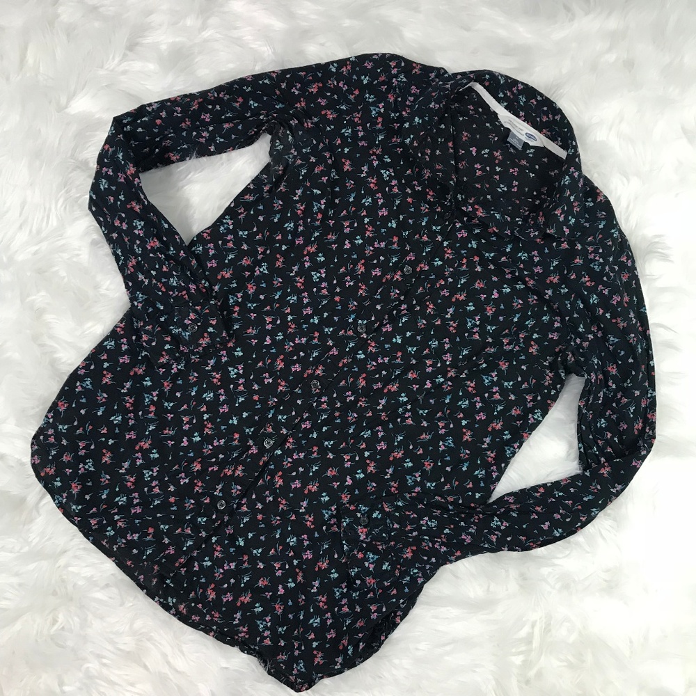 Old Navy Womens sz Medium Tall button down top